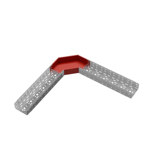 Угол для лотка горизонтальный 90град. 150х80 сталь 1мм "ПЛЮС" GLplus90-80-150 КМ PL0434