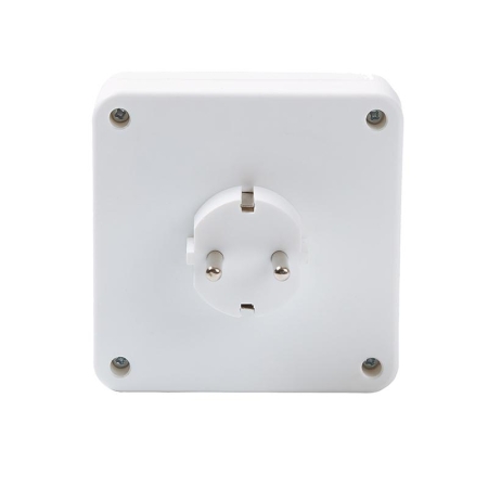 Разветвитель 4-м квадрат с заземл. 16А 3500Вт 250В бел. DОМТОК 2661